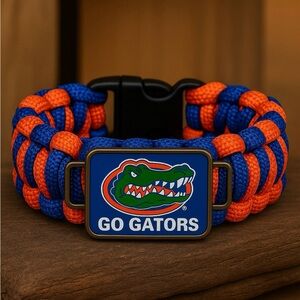 Florida gators Blue and Orange Paracord Bracelet